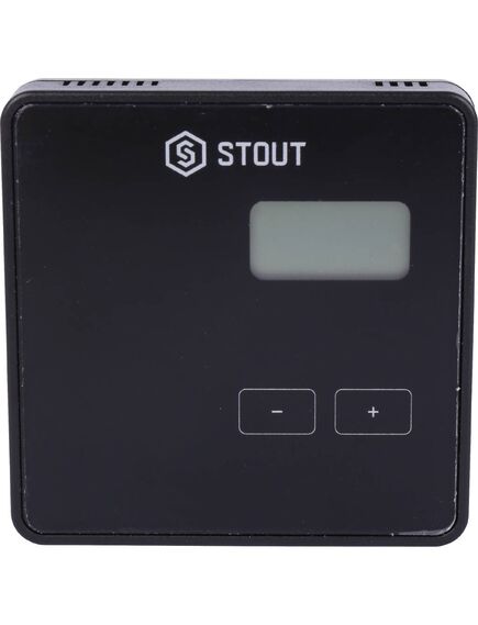 Купить STOUT  Проводной комнатный регулятор R-10b, чёрный (ste-0101-010002) по цене 8887 руб., в Санкт-Петебруге в интернет магазине 100-Систем, а также дургие товары STOUT из раздела Управляющие модули и Автоматика для водяного теплого пола