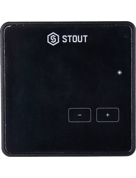 Купить STOUT  Проводной комнатный регулятор R-10z, черный (ste-0101-010004) по цене 9660 руб., в Санкт-Петебруге в интернет магазине 100-Систем, а также дургие товары STOUT из раздела Управляющие модули и Автоматика для водяного теплого пола