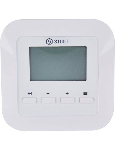 Купить STOUT  Проводной комнатный регулятор R-10s, белый (ste-0101-010005) по цене 12494 руб., в Санкт-Петебруге в интернет магазине 100-Систем, а также дургие товары STOUT из раздела Управляющие модули и Автоматика для водяного теплого пола