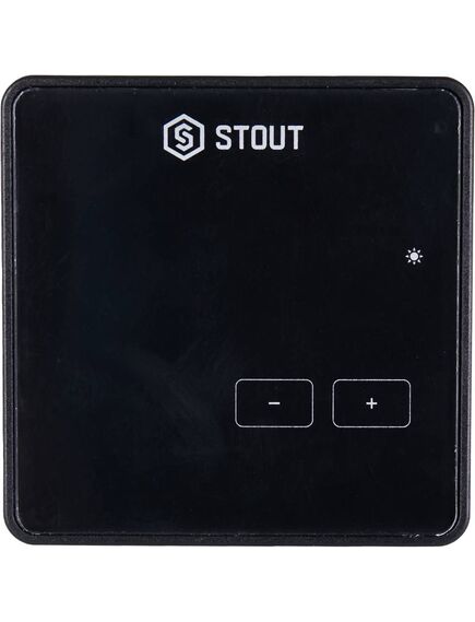 Купить STOUT  Проводной комнатный регулятор R-9z, черный (ste-0101-009004) по цене 11077 руб., в Санкт-Петебруге в интернет магазине 100-Систем, а также дургие товары STOUT из раздела Управляющие модули и Автоматика для водяного теплого пола