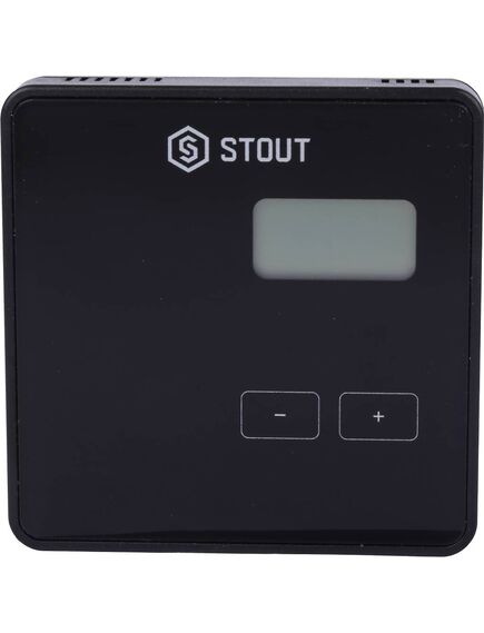 Купить STOUT  Проводной комнатный регулятор R-9b, черный (ste-0101-009002) по цене 8887 руб., в Санкт-Петебруге в интернет магазине 100-Систем, а также дургие товары STOUT из раздела Управляющие модули и Автоматика для водяного теплого пола
