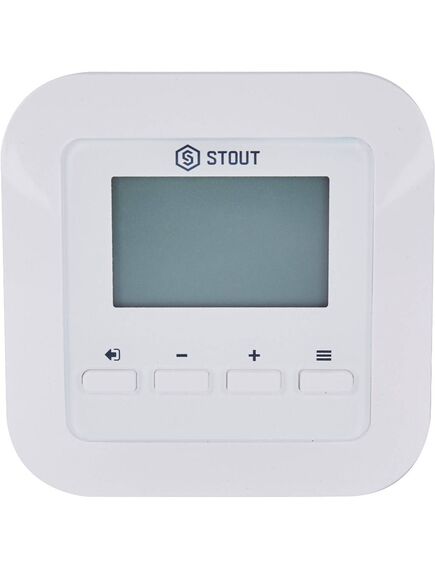Купить STOUT  Проводной комнатный регулятор R-9s, белый (ste-0101-009005) по цене 12494 руб., в Санкт-Петебруге в интернет магазине 100-Систем, а также дургие товары STOUT из раздела Управляющие модули и Автоматика для водяного теплого пола