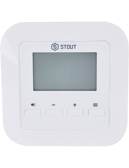 Купить STOUT  Проводной комнатный двухпозиционный регулятор ST-295v3, белый (ste-0101-029531) по цене 12236 руб., в Санкт-Петебруге в интернет магазине 100-Систем, а также дургие товары STOUT из раздела Управляющие модули и Автоматика для водяного теплого пола