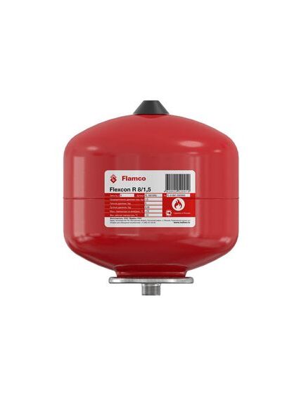 Купить 16020RU Flamco Расширительный бак (теплоснабжение/холодоснабжение) Flexcon R  18л/1,5 - 6bar (16020ru) по цене 3720 руб., в Санкт-Петебруге в интернет магазине 100-Систем, а также дургие товары FLAMCO из раздела Баки для отопления и Расширительные баки и емкости