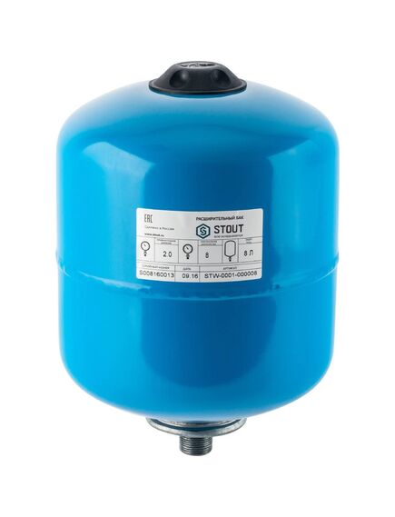 Купить Бак расширительный Stout STW-0001-000008 8л (stw-0001-000008) по цене 2478 руб., в Санкт-Петебруге в интернет магазине 100-Систем, а также дургие товары STOUT из раздела Баки для воды и Расширительные баки и емкости