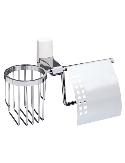 Купить Leine K-5059WHITE Держатель туалетной бумаги и освежителя (k-5059white) по цене 6690 руб., в Санкт-Петебруге в интернет магазине 100-Систем, а также дургие товары WasserKRAFT из раздела Держатели туалетной бумаги и Держатели туалетной бумаги и освежителей воздуха