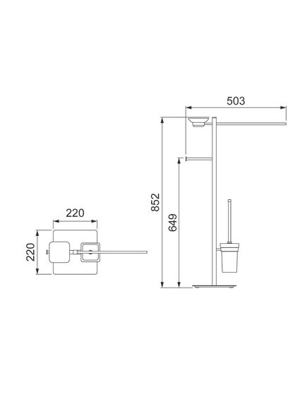 Купить Напольная стойка Timo Selene 10085/00 Хром (10085/00) по цене 26954 руб., в Санкт-Петебруге в интернет магазине 100-Систем, а также дургие товары TIMO из раздела Комбинированные стойки держатели и Аксессуары для ванной комнаты