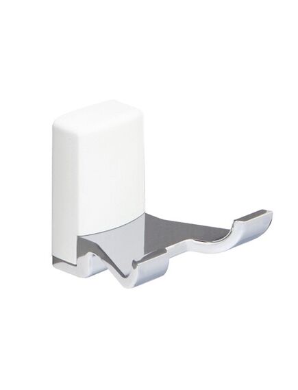 Купить Leine K-5023DWHITE (ранее К-5023WHITE) Крючок двойной (k-5023dwhite) по цене 1500 руб., в Санкт-Петебруге в интернет магазине 100-Систем, а также дургие товары WasserKRAFT из раздела Крючки (вешалки) и Аксессуары для ванной комнаты