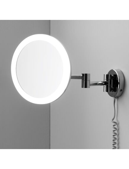 Купить K-1004 Зеркало с LED-подсветкой, 3-х кратным увеличением (k-1004) по цене 26580 руб., в Санкт-Петебруге в интернет магазине 100-Систем, а также дургие товары WasserKRAFT из раздела Косметические зеркала и Аксессуары для ванной комнаты