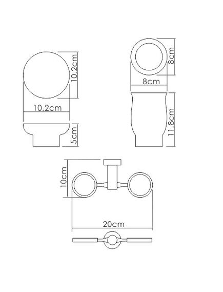 Купить K-24126 Держатель стакана и мыльницы (k-24126) по цене 4180 руб., в Санкт-Петебруге в интернет магазине 100-Систем, а также дургие товары WasserKRAFT из раздела Держатели мыльницы и стакана и Мыльницы и дозаторы жидкого мыла