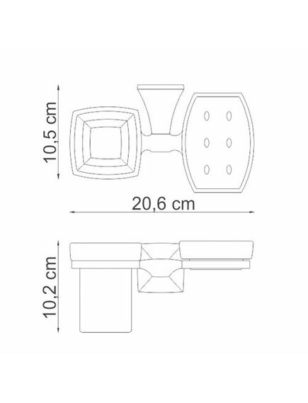 Купить Wern K-2526 Держатель стакана и мыльницы (k-2526) по цене 3016 руб., в Санкт-Петебруге в интернет магазине 100-Систем, а также дургие товары WasserKRAFT из раздела Держатели мыльницы и стакана и Мыльницы и дозаторы жидкого мыла