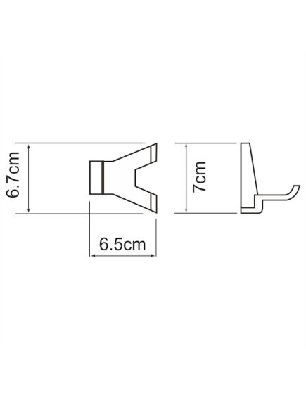 Купить Lopau K-6023D Крючок двойной (k-6023d) по цене 1710 руб., в Санкт-Петебруге в интернет магазине 100-Систем, а также дургие товары WasserKRAFT из раздела Крючки (вешалки) и Аксессуары для ванной комнаты