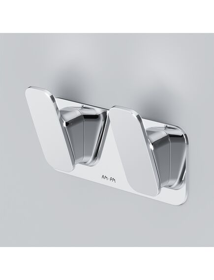 Купить Крючок для полотенец AM.PM Inspire 2.0 A50A35600 двойной Хром (a50a35600) по цене 4590 руб., в Санкт-Петебруге в интернет магазине 100-Систем, а также дургие товары AM.PM из раздела Крючки (вешалки) и Аксессуары для ванной комнаты