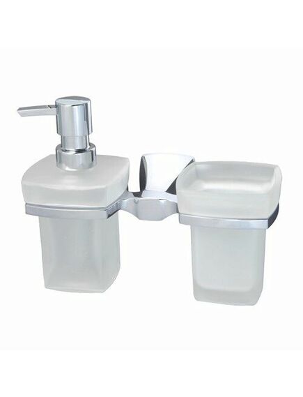 Купить Wern K-2589 Держатель стакана и дозатора (k-2589) по цене 4610 руб., в Санкт-Петебруге в интернет магазине 100-Систем, а также дургие товары WasserKRAFT из раздела Держатели стакана и дозатора мыла и Мыльницы и дозаторы жидкого мыла