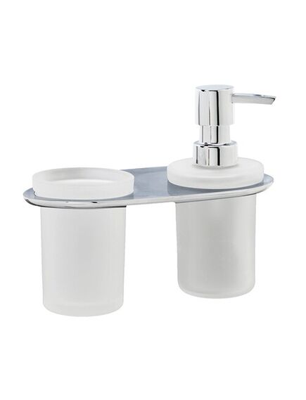 Купить Держатель дозатора и стакана WasserKRAFT Kammel K-8389 (k-8389) по цене 2730 руб., в Санкт-Петебруге в интернет магазине 100-Систем, а также дургие товары WasserKRAFT из раздела Держатели стакана и дозатора мыла и Мыльницы и дозаторы жидкого мыла