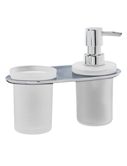 Купить Держатель дозатора и стакана WasserKRAFT Kammel K-8389 (k-8389) по цене 2730 руб., в Санкт-Петебруге в интернет магазине 100-Систем, а также дургие товары WasserKRAFT из раздела Держатели стакана и дозатора мыла и Мыльницы и дозаторы жидкого мыла