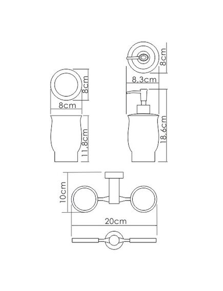 Купить K-24289 Держатель стакана и дозатора (k-24289) по цене 5240 руб., в Санкт-Петебруге в интернет магазине 100-Систем, а также дургие товары WasserKRAFT из раздела Держатели стакана и дозатора мыла и Мыльницы и дозаторы жидкого мыла