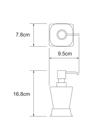 Купить Amper K-5499BLACK Дозатор для жидкого мыла (k-5499black) по цене 3290 руб., в Санкт-Петебруге в интернет магазине 100-Систем, а также дургие товары WasserKRAFT из раздела Дозаторы жидкого мыла и Мыльницы и дозаторы жидкого мыла