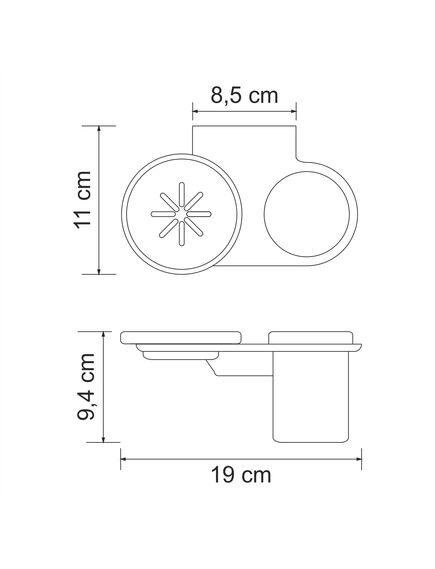 Купить Держатель стакана и мыльницы WasserKRAFT Kammel K-8326 (k-8326) по цене 2752 руб., в Санкт-Петебруге в интернет магазине 100-Систем, а также дургие товары WasserKRAFT из раздела Держатели мыльницы и стакана и Мыльницы и дозаторы жидкого мыла