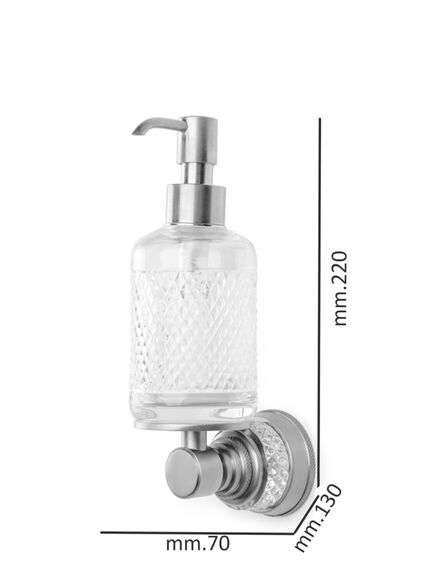 Купить Диспенсер настенный AURA Chrome (10247-cr) по цене 22254 руб., в Санкт-Петебруге в интернет магазине 100-Систем, а также дургие товары BOHEME из раздела Дозаторы жидкого мыла и Мыльницы и дозаторы жидкого мыла