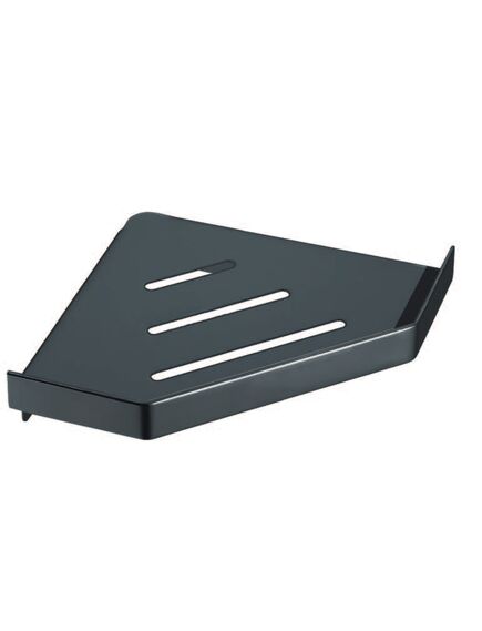 Купить Угловая полка NEW VENTURO Shine Gun metal (10318-sgm) по цене 5891 руб., в Санкт-Петебруге в интернет магазине 100-Систем, а также дургие товары BOHEME из раздела Полки для душа и Аксессуары для ванной комнаты