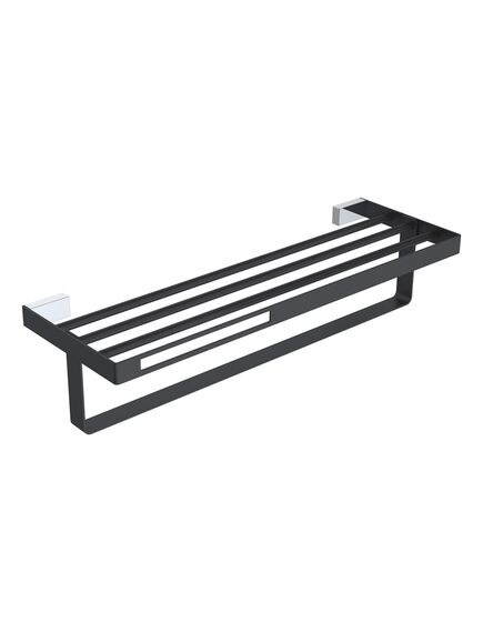 Купить BOHEME Q полка для полотенец Chrome & Black 10947-CR-B (10947-cr-b) по цене 33902 руб., в Санкт-Петебруге в интернет магазине 100-Систем, а также дургие товары BOHEME из раздела Полки для полотенец и Полотенцедержатели
