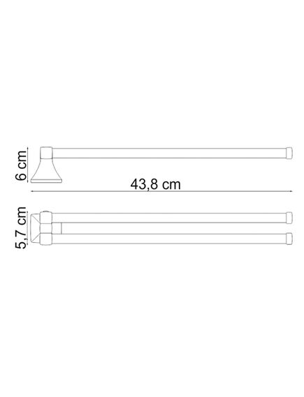 Купить Wern K-2531 Держатель полотенец двойной (k-2531) по цене 4210 руб., в Санкт-Петебруге в интернет магазине 100-Систем, а также дургие товары WasserKRAFT из раздела Держатели поворотные (рога) и Полотенцедержатели