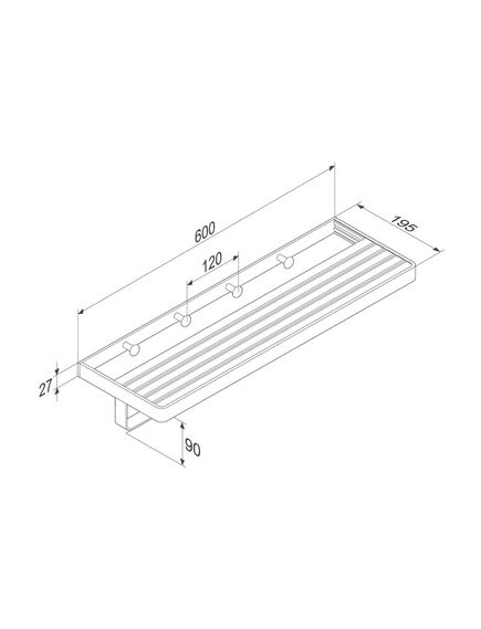 Купить DA7737700 Jupiter Полка для полотенец (da7737700) по цене 9490 руб., в Санкт-Петебруге в интернет магазине 100-Систем, а также дургие товары DAMIXA из раздела Полки для полотенец и Полотенцедержатели