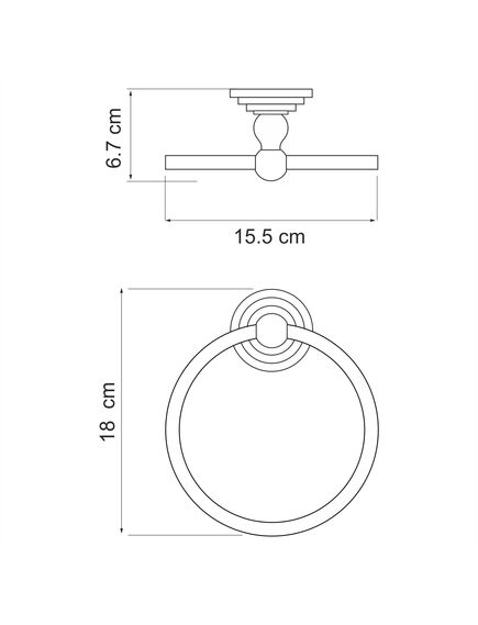 Купить Ammer K-7060 Держатель полотенец  (k-7060) по цене 2270 руб., в Санкт-Петебруге в интернет магазине 100-Систем, а также дургие товары WasserKRAFT из раздела Держатели полотенец (кольцо) и Полотенцедержатели