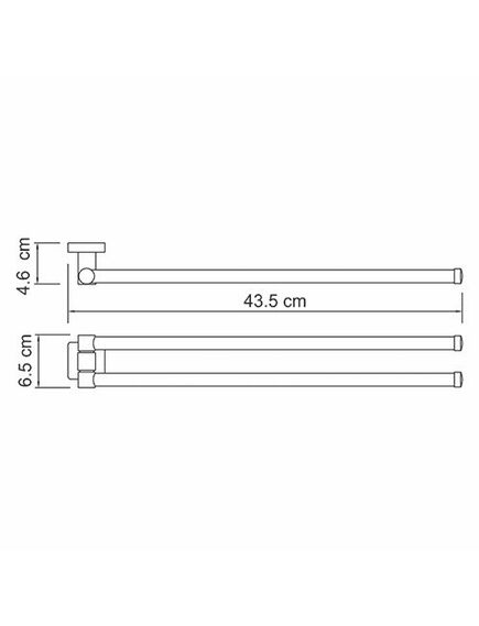 Купить Держатель полотенец, рога WasserKRAFT Lippe K-6531 (k-6531) по цене 3830 руб., в Санкт-Петебруге в интернет магазине 100-Систем, а также дургие товары WasserKRAFT из раздела Держатели поворотные (рога) и Полотенцедержатели