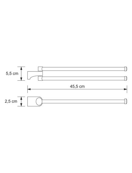 Купить Держатель полотенец, рога WasserKRAFT Kammel K-8331 (k-8331) по цене 2304 руб., в Санкт-Петебруге в интернет магазине 100-Систем, а также дургие товары WasserKRAFT из раздела Держатели поворотные (рога) и Полотенцедержатели