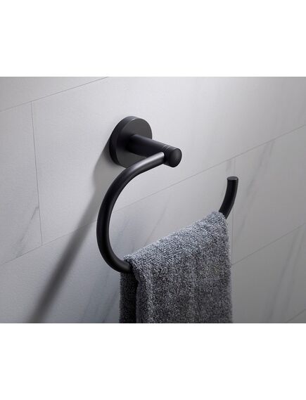 Купить Полотенцедержатель Timo Saona Black 13050/03 (13050/03) по цене 4583 руб., в Санкт-Петебруге в интернет магазине 100-Систем, а также дургие товары TIMO из раздела Держатели полотенец (кольцо) и Полотенцедержатели