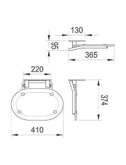 Купить Сиденье для душа Ravak Chrome B8F0000029, Clear/Stainless (b8f0000029) по цене 36850 руб., в Санкт-Петебруге в интернет магазине 100-Систем, а также дургие товары RAVAK из раздела Поручни, сиденья, стойки для ванны и душа и Аксессуары для ванной комнаты