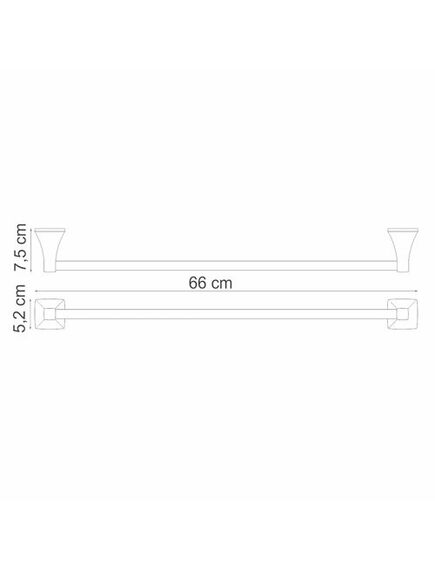 Купить Wern K-2530 Держатель полотенец одинарный (k-2530) по цене 3400 руб., в Санкт-Петебруге в интернет магазине 100-Систем, а также дургие товары WasserKRAFT из раздела Штанги для полотенец и Полотенцедержатели