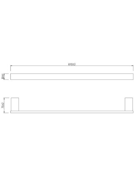 Купить Полотенцедержатель SMOOTH LINE одинарный, чёрный (9782023) по цене 5590 руб., в Санкт-Петебруге в интернет магазине 100-Систем, а также дургие товары LEMARK из раздела Штанги для полотенец и Полотенцедержатели