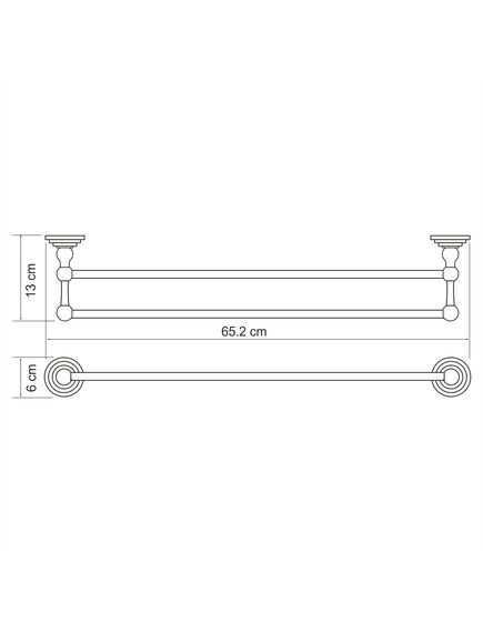 Купить Ammer K-7040 Держатель полотенец двойной (k-7040) по цене 4670 руб., в Санкт-Петебруге в интернет магазине 100-Систем, а также дургие товары WasserKRAFT из раздела Штанги для полотенец и Полотенцедержатели