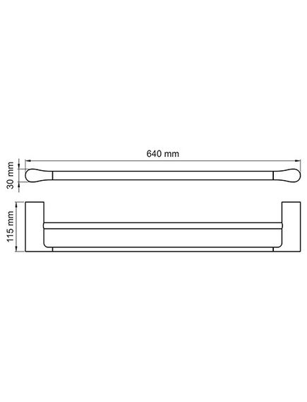 Купить Glan K-5140 Держатель полотенец двойной (k-5140) по цене 10020 руб., в Санкт-Петебруге в интернет магазине 100-Систем, а также дургие товары WasserKRAFT из раздела Штанги для полотенец и Полотенцедержатели