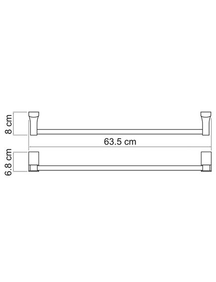Купить Exter K-5230 Держатель полотенец одинарный (k-5230) по цене 4690 руб., в Санкт-Петебруге в интернет магазине 100-Систем, а также дургие товары WasserKRAFT из раздела Штанги для полотенец и Полотенцедержатели