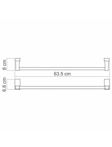 Купить Exter K-5230 Держатель полотенец одинарный (k-5230) по цене 4690 руб., в Санкт-Петебруге в интернет магазине 100-Систем, а также дургие товары WasserKRAFT из раздела Штанги для полотенец и Полотенцедержатели