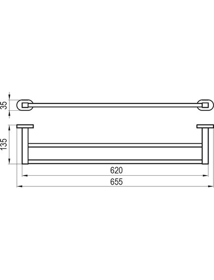 Купить Полотенцедержатель Ravak Chrome CR 320.00 X07P193 (x07p193) по цене 11440 руб., в Санкт-Петебруге в интернет магазине 100-Систем, а также дургие товары RAVAK из раздела Штанги для полотенец и Полотенцедержатели