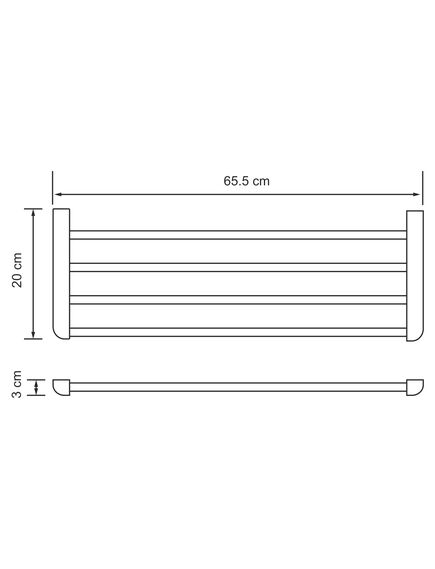 Купить Полка для полотенец WasserKRAFT Kammel K-8311 Хром (k-8311) по цене 5992 руб., в Санкт-Петебруге в интернет магазине 100-Систем, а также дургие товары WasserKRAFT из раздела Полки для полотенец и Полотенцедержатели