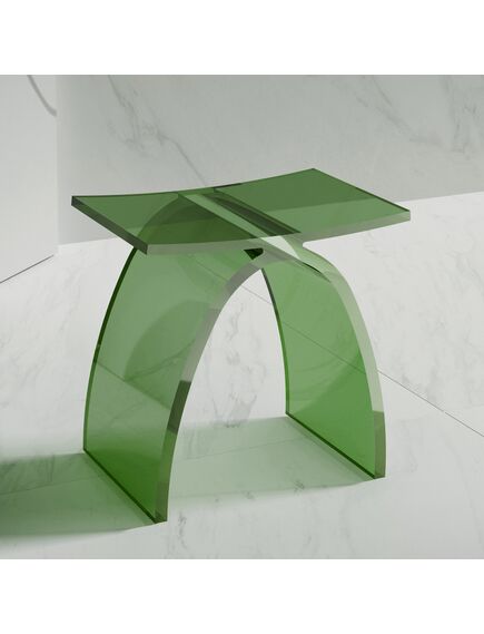 Купить Стульчик для ванной прозрачный ABBER Kristall AT1739Emerald зеленый (at1739emerald) по цене 35280 руб., в Санкт-Петебруге в интернет магазине 100-Систем, а также дургие товары ABBER из раздела Поручни, сиденья, стойки для ванны и душа и Аксессуары для ванной комнаты