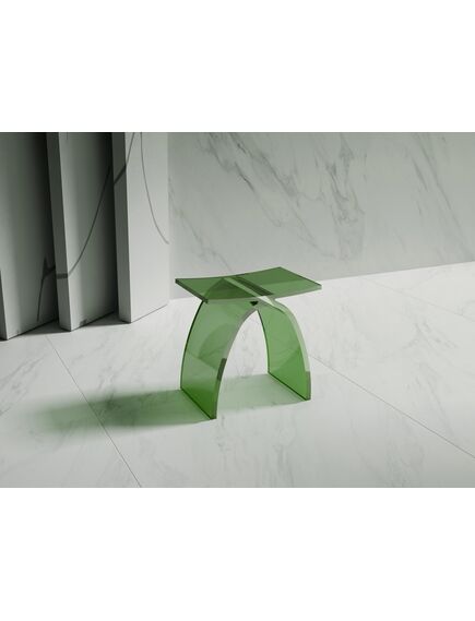 Купить Стульчик для ванной прозрачный ABBER Kristall AT1739Emerald зеленый (at1739emerald) по цене 35280 руб., в Санкт-Петебруге в интернет магазине 100-Систем, а также дургие товары ABBER из раздела Поручни, сиденья, стойки для ванны и душа и Аксессуары для ванной комнаты
