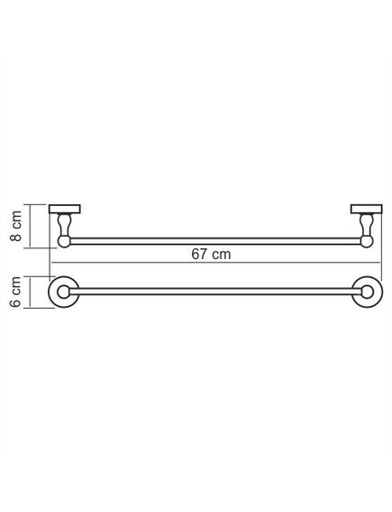 Купить Aland K-8530 Штанга для полотенец (k-8530) по цене 5620 руб., в Санкт-Петебруге в интернет магазине 100-Систем, а также дургие товары WasserKRAFT из раздела Штанги для полотенец и Полотенцедержатели