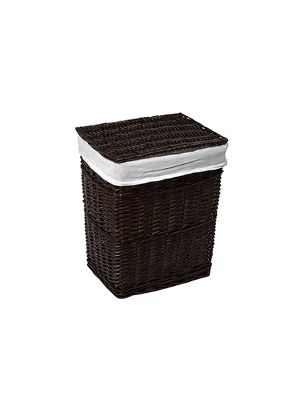 Купить Корзина для белья WasserKRAFT Isar 40x29x47 WB-130-M с крышкой Коричневая (wb-130-m) по цене 7470 руб., в Санкт-Петебруге в интернет магазине 100-Систем, а также дургие товары WasserKRAFT из раздела Корзины для белья и Прочее