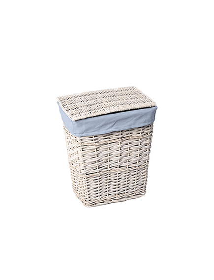 Купить Корзина для белья WasserKRAFT Lippe 35x23x43 WB-450-S с крышкой Белая (wb-450-s) по цене 5730 руб., в Санкт-Петебруге в интернет магазине 100-Систем, а также дургие товары WasserKRAFT из раздела Корзины для белья и Прочее