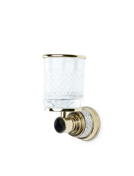 Купить Стакан настенный AURA Gold (10244-g) по цене 25750 руб., в Санкт-Петебруге в интернет магазине 100-Систем, а также дургие товары BOHEME из раздела Стаканы и подстаканники и Аксессуары для ванной комнаты