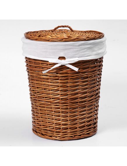 Купить Корзина WasserKRAFT Leine WB-350-L плетеная с крышкой 45х45х57 (wb-350-l) по цене 8760 руб., в Санкт-Петебруге в интернет магазине 100-Систем, а также дургие товары WasserKRAFT из раздела Корзины для белья и Прочее