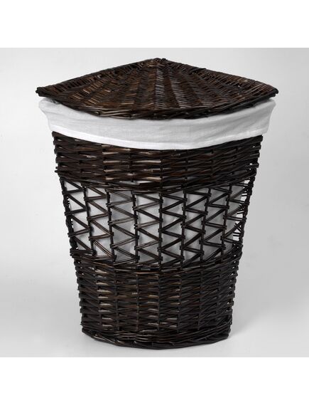 Купить Корзина для белья WasserKRAFT Salm 33x33x51 WB-270-M с крышкой Коричневая (wb-270-m) по цене 5012 руб., в Санкт-Петебруге в интернет магазине 100-Систем, а также дургие товары WasserKRAFT из раздела Корзины для белья и Прочее