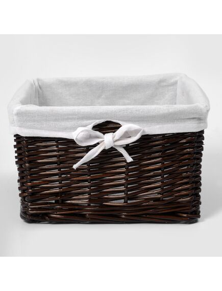 Купить Корзина для белья WasserKRAFT Alme 25x25x16 WB-150-S Коричневая (wb-150-s) по цене 2000 руб., в Санкт-Петебруге в интернет магазине 100-Систем, а также дургие товары WasserKRAFT из раздела Корзины для белья и Прочее